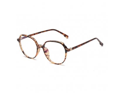 Oválné zlaté brýle Panther 'zero vision', UV400, filtr modrého světla, 138x57x50 mm