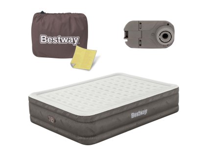 Nafukovací matrace 203x152x46 cm s elektrickou pumpou Bestway 69050 pro pohodlné spání a kempování