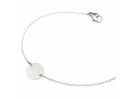 Ocelový Náramek Kruhový BST564S, Chirurgická Ocel, Délka 20-22.5 cm