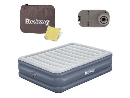 Nafukovací matrace 203x152x51 cm s elektrickou pumpou Bestway 6713I pro pohodlné spaní a kempování