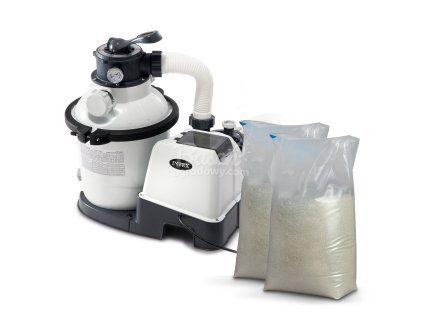Písečná filtrační pumpa 12000 l/h INTEX 26652 + 50 kg písku