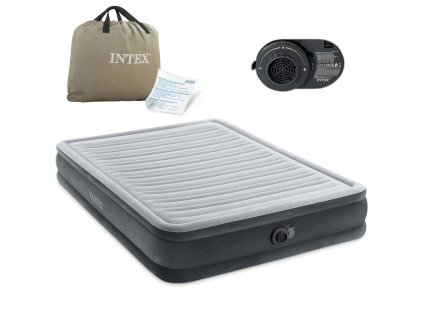 Samonafukovací matrace 203x152x33 cm s vestavěnou elektrickou pumpou INTEX 67770ND