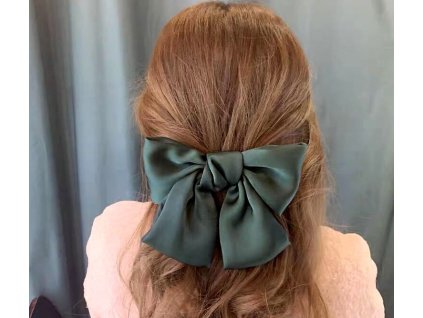 Hezká velká mašle do vlasů se sponou