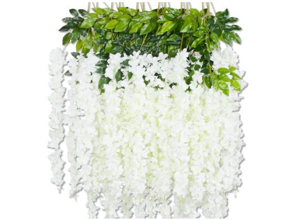 12 kusů květů vistárie na závěsné girlandy