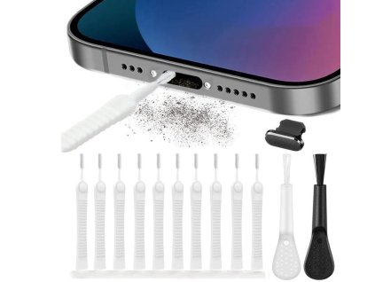 Sada na čištění otvorů pro telefon 13ks kvalitních kartáčových nástrojů