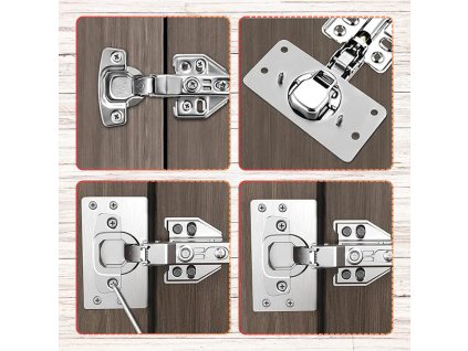 Sada 8 desek na opravu pantů 4,5x9 cm pro nábytek