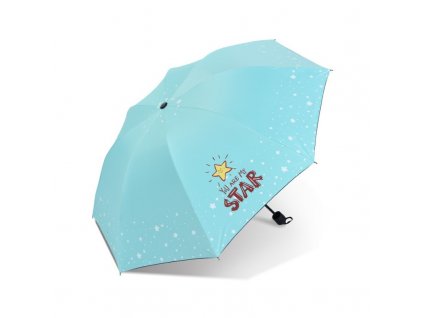 Klasický Deštník Sova, Barevný Potisk, Vinylová Tkanina, Průměr 96 cm