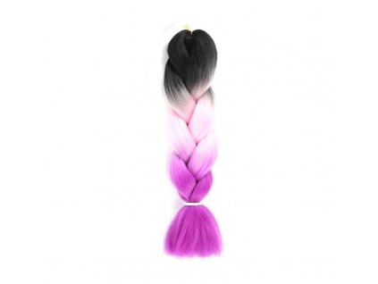 Syntetické ombre vlasy pro copánky, 100g, délka 120 cm
