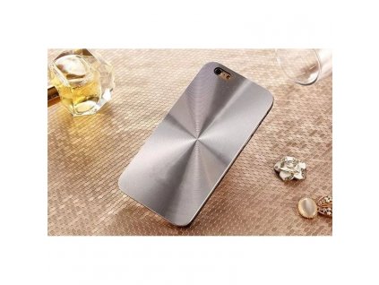 Odolné hliníkové pouzdro pro iPhone 5/5S - stříbrné, s výřezy a ochranou tlačítek