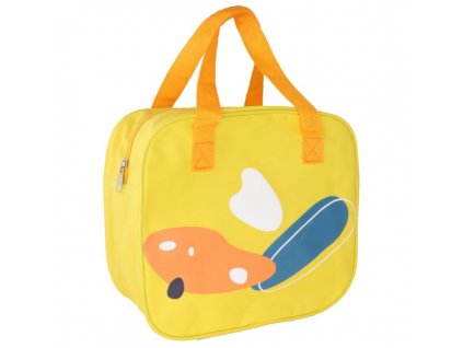 Nosná taška na potraviny LUNCH BOX, uzamykatelná na zip, polyester, 13 x 15,5 x 12 cm