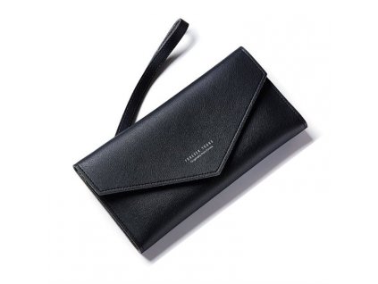 Dámská Peněženka Soft Black PW68CZ, Černá, 20.7x10.4x2.33 cm