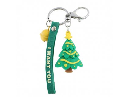 Vánoční stromkový přívěsek na klíče, délka 12 cm, šířka 3,5 cm