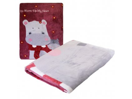Dětská měkká deka s potiskem, 100x140 cm, polyesterový flanel