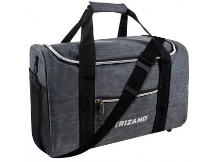 Cestovní taška do příručního zavazadla, šedá, 600D polyester, 40x25x20 cm