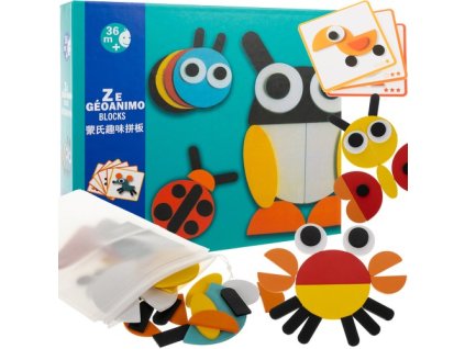 Dřevěné puzzle - Kruzzel 22426 puzzle