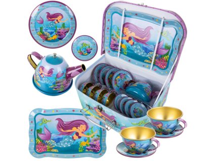 Dětská čajová sada s motivem mořské panny