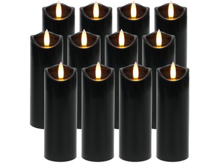 LED svíčky 12 kusů 15cm Ruhhy 26382