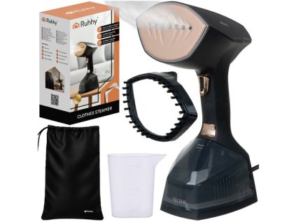 Napařovač oblečení Velira Ruhhy 26901 s výkonem 2000 W v černé barvě
