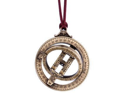 Miniaturní sluneční hodiny - astronomické kruhy - H90