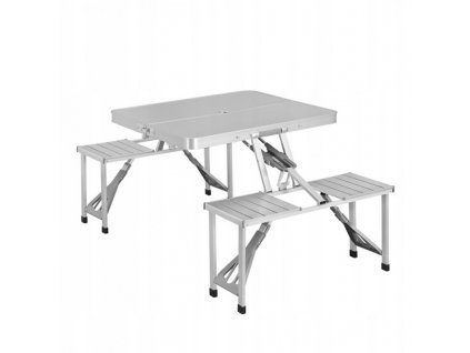 Skládací Piknikový Stůl SC03, Odolný Plast, 67x85.5 cm, Hmotnost 8.8 kg