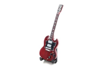 Mini kytara 15cm - BMG-008 Angus Young style