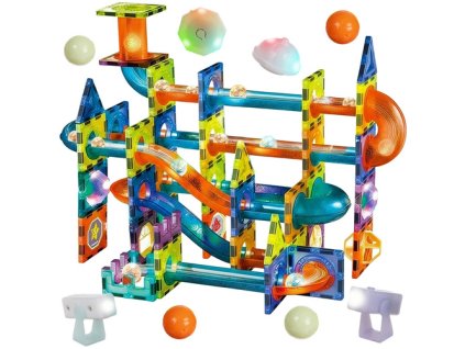 Magnetické bloky - kuličková dráha 110 dílků 25766