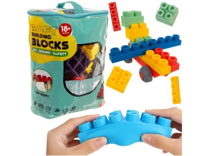 Gumové bloky - senzorické 80 ks 26575