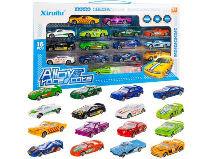 Barevná auta/pružiny 1:64 - 16 dílů 26319