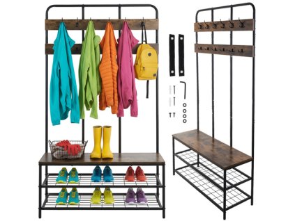 Stojací police s ramínkem 182 cm Ruhhy 27036