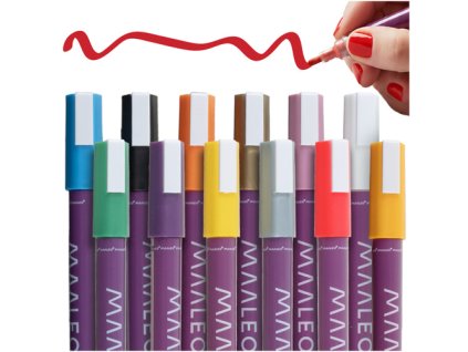 Sada 12 ozdobných fixů Maaleo 25743