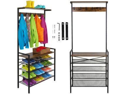 Stojací police s ramínkem 189 cm Ruhhy 27035