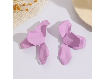 Náušnice Flor de Sol - fialkové