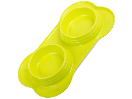 Dvojitá miska na krmivo pro psy/kočky 400 ml x 2