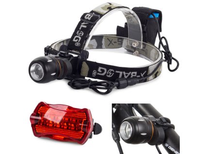 Čelová svítilna bailong přední cree zoom
