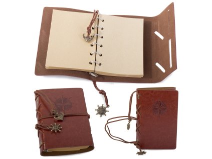 Cestovní zápisník deník retro vintage