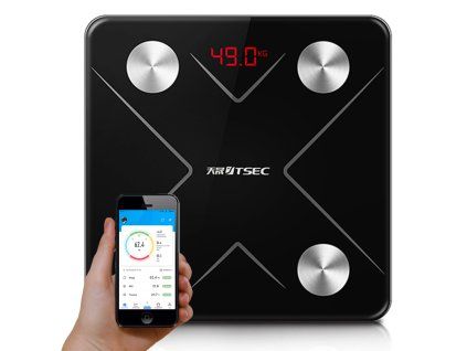 Koupelnová analytická váha bluetooth sklo lcd