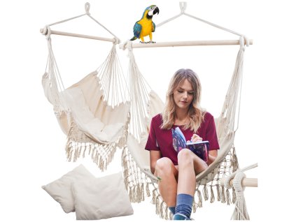 Brazilské houpací křeslo visí houpačka houpací křeslo polštáře boho