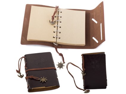 Cestovní zápisník deník retro vintage