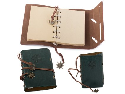 Cestovní zápisník deník retro vintage