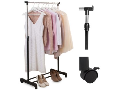 Stojan na oděvy na kolečkách šatní stojan