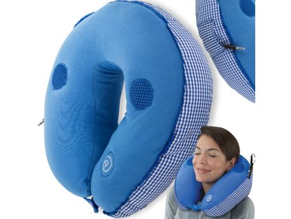 Cestovní polštářek na krk rohovkový masér měkký