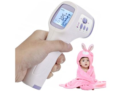 Infračervený bezkontaktní lékařský teploměr 2 v 1