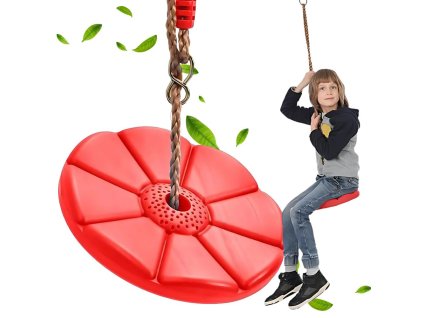 Zahradní houpačka pro děti kytička sedátko s lanem na strom