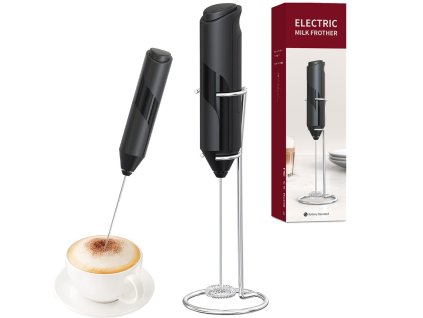 Napěňovač mléka šlehač kávy mini stojanový mixér