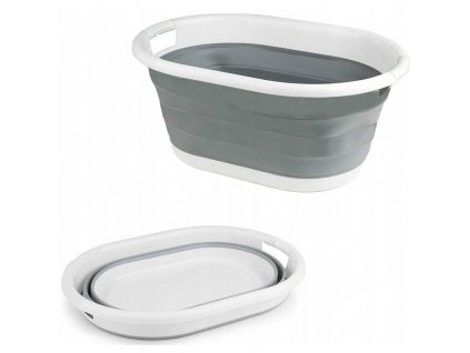 Víceúčelová silikonová miska pro koupelnu a kuchyň, plast, objem 24-25 litrů
