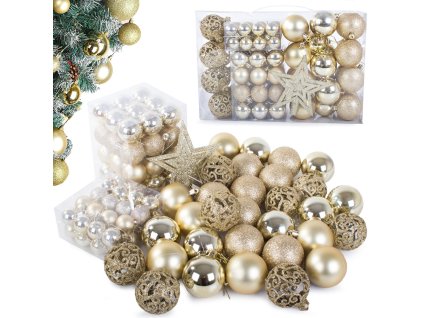 Vrcholky vánočních stromků 6/4/3 cm kit 100 kusů