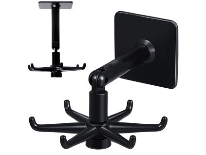 Otočný koupelnový kuchyňský věšák a organizér