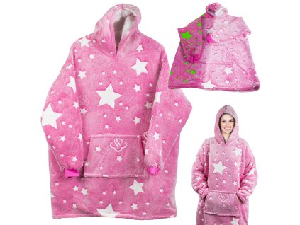 Teplá mikina oversize deka xxl 2v1 tlustý fleece
