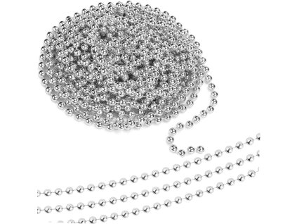 Vánoční stromek řetěz korálky girlanda rákosu