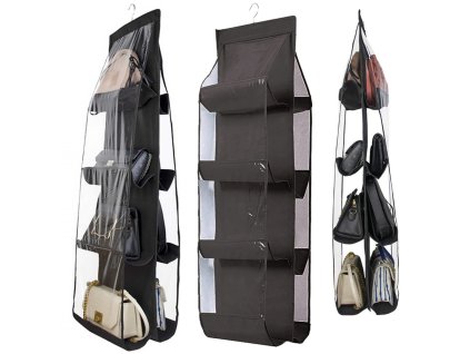 Organizér do šatníku na ramínka na kabelky